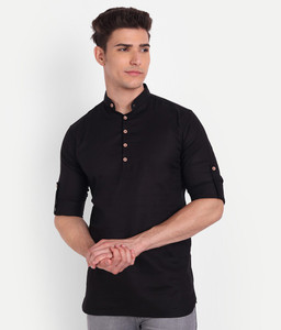 Vida Loca Men Solid Pathani Kurta