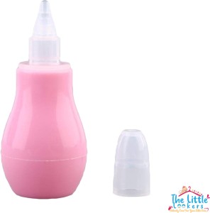 The Little Lookers Baby Nose Cleaner/Nasal Vacuum Sucker Mucus Snot Aspirator for Babies (Nose Cleaner Pink, Pack of 1) Manual Nasal Aspirator