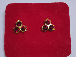 SSFJ 1 gram gold Stud Earring Copper Stud Earring