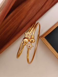 SHIVAY FASHION HUB Alloy Beads Gold-plated Bangle Set