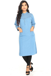 SK Creation Women Self Design Straight Kurta