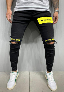 Star4well Slim Men Black Jeans