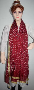 WaheguruFabrics Art Silk Self Design Women Dupatta