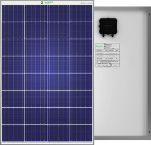 ZunSolar 100 Watt 12 Volt Polycrystalline Carat 24 ZR Series Solar ...