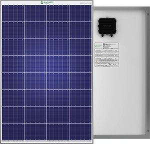 ZunSolar 100 Watt 12 Volt Polycrystalline Carat 24 ZR Series Solar Panel