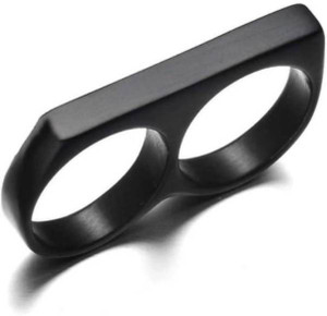 Directory Trendy Fashion - Double Finger Ring Stainless Steel Knuckle Ring