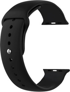 Pepkoala Black Strap compatible with all Smartwatches 42 mm Silicone Watch Strap