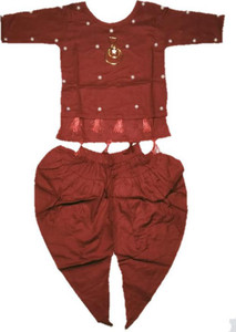 Samprit Fashion Girls Festive & Party Angarkha and Dhoti Pant