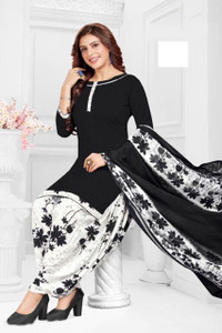Ruhabs Crepe Checkered Salwar Suit Material