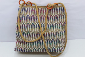 JUTE NEXT Solder 4 ring Bag - Colourful And Charismatic Handcrafted Fitted With Zipper Messenger Bag