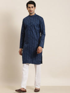 SOJANYA Men Printed Straight Kurta