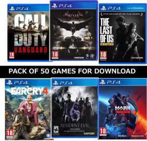 PS4 GAMES CALL OF DUTY GAME BATMAN FARCRY RESIDENT EVIL PACK OF 50 