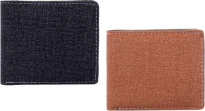 Mundkar Men Brown, Blue Denim Wallet