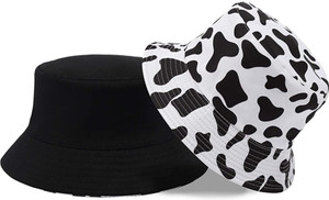Jamont Unisex Bucket Hat Beach Sun Hat Fishing Hat Reversible Double-Side-Wear