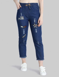 VOLMERE Jogger Fit Girls Dark Blue Jeans - Image 3
