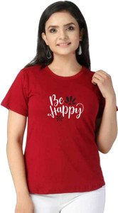 Finn Fab Girls Typography, Printed Pure Cotton Regular T Shirt