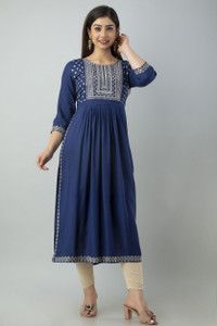 CKM Women Embroidered Ethnic Dress Kurta