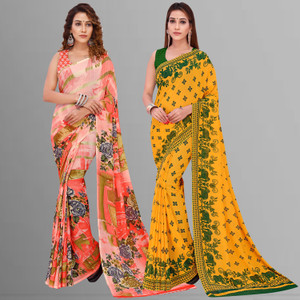kashvi sarees Floral Print Bollywood Georgette Saree