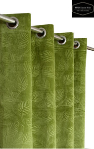 MSD Decor Hub 274 cm (9 ft) Velvet Blackout Long Door Curtain (Pack Of 2)