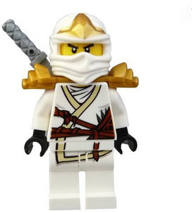 LEGO Ninjago Zane ZX Minifigure with Armor and Katana Sword