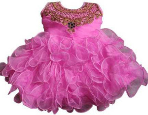Lalisha Baby Girls Midi/Knee Length Festive/Wedding Dress