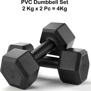 BMS Sports Black 4kg Dumbbells Set - Image 5