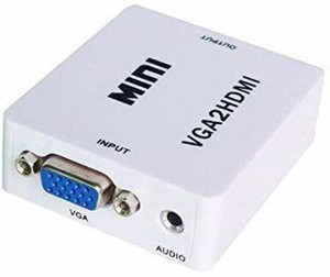 Dye VGA to HDMI, Mini HD 1080P 3.5mm Audio VGA to HDMI HD HDTV Video Converter Gaming Adapter