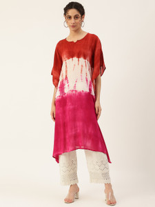 maaesa Women Dyed/Ombre Kaftan Kurta
