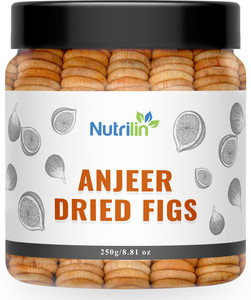 Nutrilin Premium Afghani Anjeer - 250g | Dried Figs | Jar Pack Figs