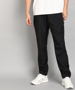REEBOK Solid Men Black Track Pants - Buy REEBOK Solid Men Black