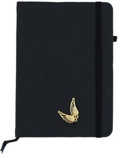 ASRAW Golden Wings A5 Sized Hardcover Diary A5 Diary Ruled 176 Pages