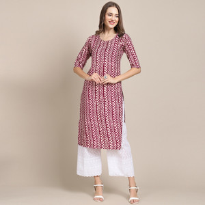 1 Stop Fashion Women Printed Straight Kurta
