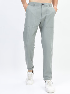 HIGHLANDER Regular Fit Men Grey Trousers