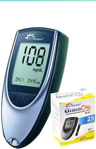 Dr. Morepen Bg. 03 25 strip with meter 25 Glucometer Strips