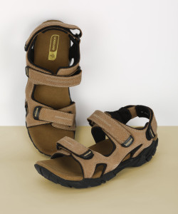 WOODLAND Men Khaki Sandals