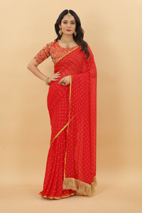Aadishakti Fashion Embellished Bollywood Chiffon Saree