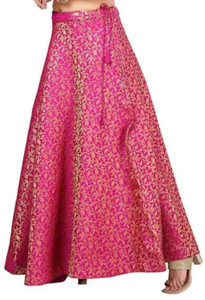 BALAAD CREATION Self Design Women Flared Pink Skirt