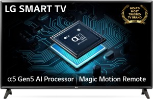 LG 80 cm (32 inch) HD Ready LED Smart WebOS TV 2022 Edition with Alpha5 Gen5 AI Processor | (Ceramic Black) (2022 Model)