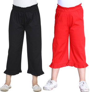 CUTIEKINS Capri For Girls Casual Solid Lycra Blend