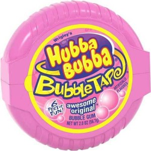 Wrigleys HUBBA BUBBA BUBBLE TAPE ORIGINAL (IMPORTED) ARTIFICIALLY ORIGINAL Chewing Gum