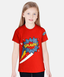 चेरोकी लड़कियाँ Typography, Printed Cotton Blend Regular टी शर्ट