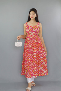 gayraa Women Printed Anarkali Kurta