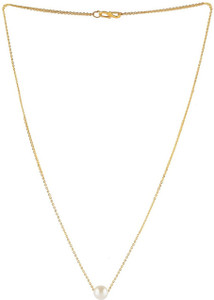 Happy Stoning Pearl Gold-plated Plated Brass Necklace