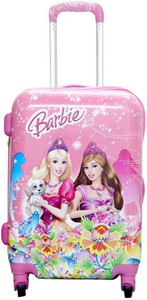 Swarn Taj Barbie 21inch Luggage/Travel for Kids, Trolley Bag Expandable  Cabin Suitcase 4 Wheels - 21 inch