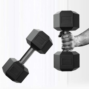 AMAN FIT PVC Set 3KG X 2 PCS, 1 Pair , Hex , Home Gym Fixed Weight Dumbbell