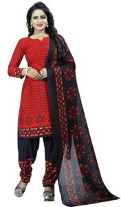 MUKTIDATA Crepe Floral Print, Printed Salwar Suit Material