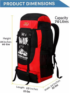 ZOZO Water Proof Mountain RucksackHiking/Trekking/Camping Bag/Backpack 70L Rucksack  - 70 L