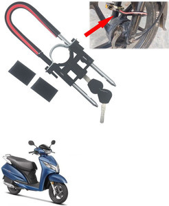 AutoGnix Computerised Wave Key Bike Front Shocker Lock Wheel Lock Bike  Front Shocker Lock Wheel Lock For Activa 125 Wheel Lock Price in India  Buy