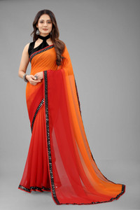 Fancy Fab Self Design Bollywood Chiffon Saree