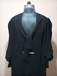 Dsom Lawyer Gown Solid Men Suit